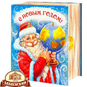 Детский новогодний подарок в картонной упаковке весом 800 грамм по цене 1234 руб в Иркутске